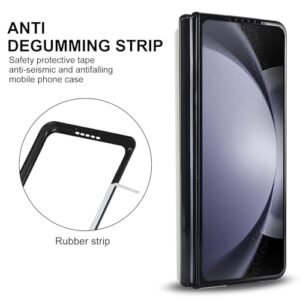 Yytvn For Samsung Galaxy Z Fold 6 Case With S Pen Holder And Card Holder Heavy Duty Shockproof Wallet Protector Luxury Business Leather Cover Case For Galaxy Z Fold 6 White Featured