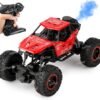 Zest 4 Toyz Remote Control Car For Kids With Mist Smoke Spray Function 2 Wd Monster Truck Rock Crawler Climbing Rc Toy Vehicle Car For Boys And Girls Red Featured