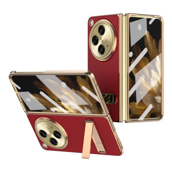 Zorza Oneplus Open Case C Phone Case Crystal Net Silver Protective Case With Stand Magnetic Kickstand Gallery 5
