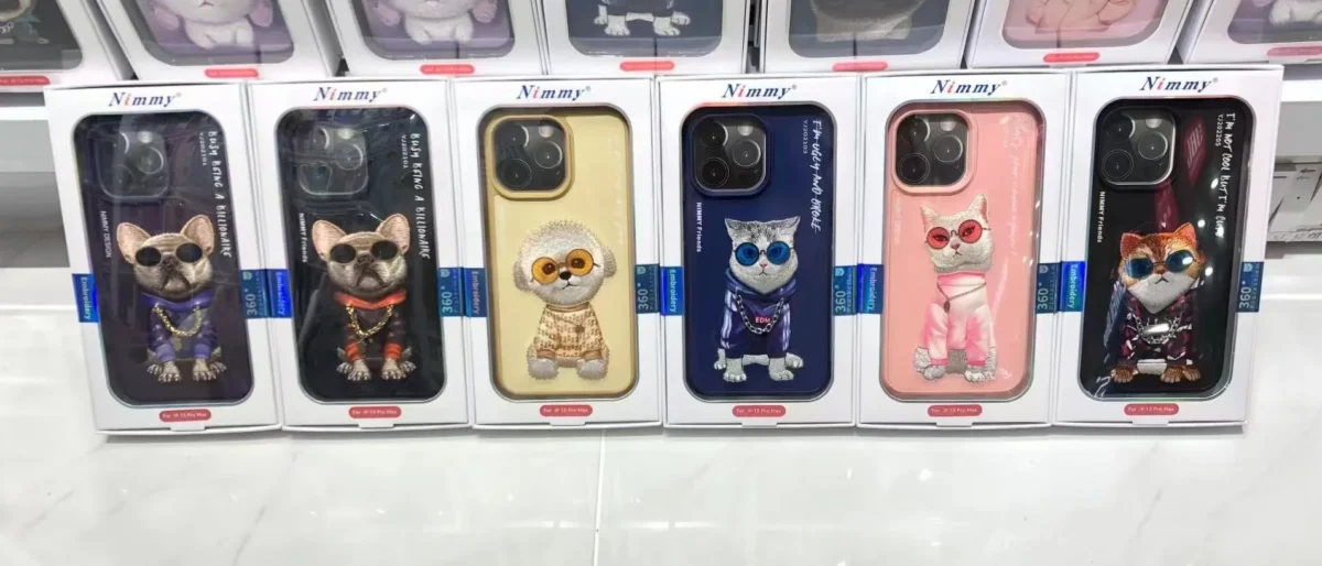 3d Embroidery Trendy Fashion Sunglasses Cute Pet Cat Phone Case For Iphone14 Iphone13 Pro Promax Gallery 8