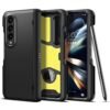 Slim armor pro pen edition for samsung galaxy z fold 4 case, galaxy z fold 4 back cover  - black