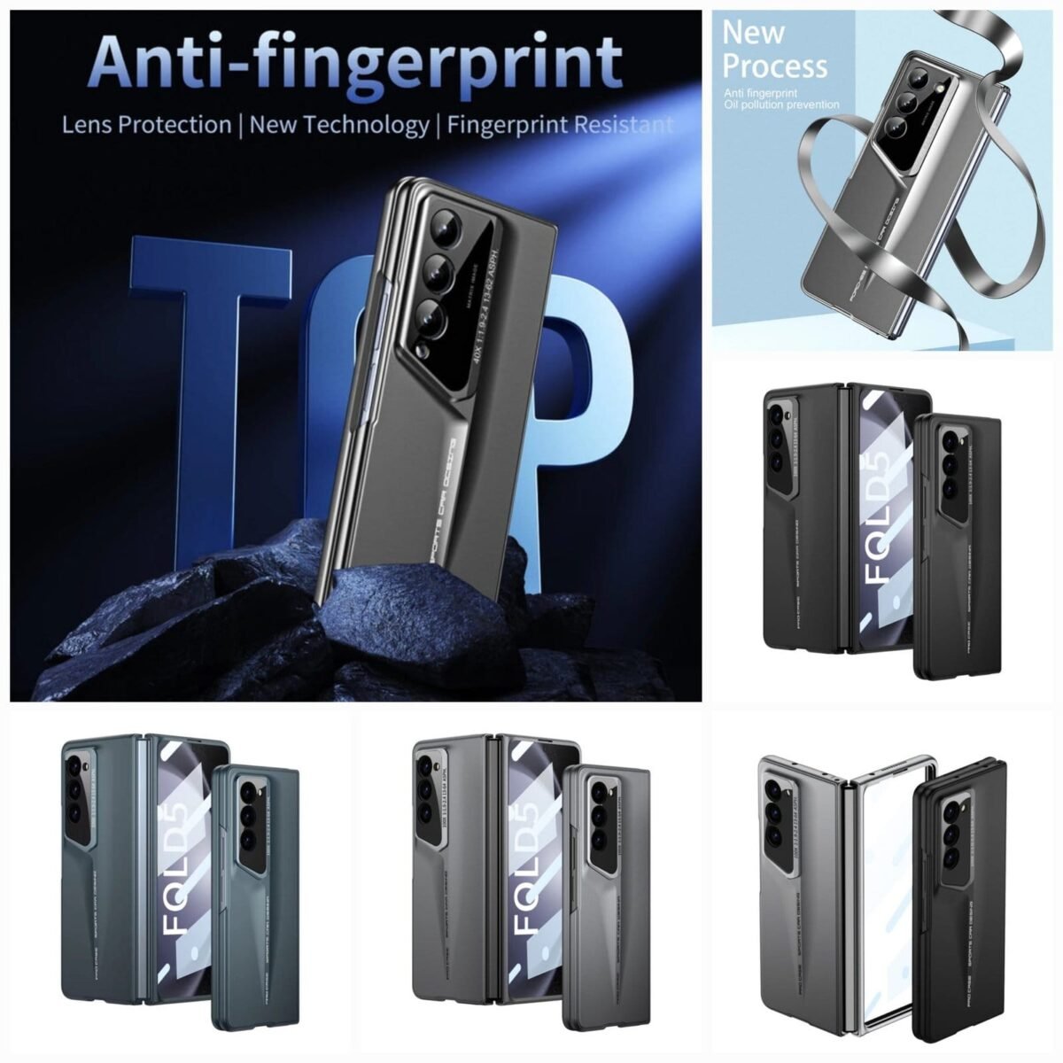 Akm Blade Ultra Thin Cutting Edge Hard Pc Case For Galaxy Z Fold3 Fold4 Fold5 3 Colours Gallery 2