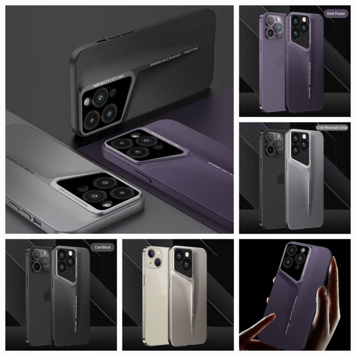 Akm Blade Ultra Thin Cutting Edge Hard Pc Case For Iphone13 Iphone14 Iphone15 Pro Promax Series 4 Colours Gallery 2