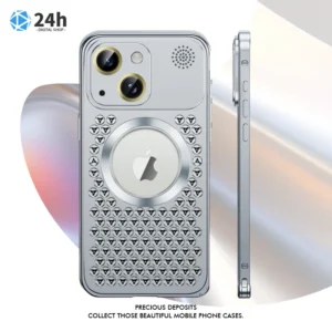 Aluminium Metal Heat Dissipation Magsafe Phone Case For Iphone13 Iphone14 Iphone15 Pro Promax 5 Colours Featured