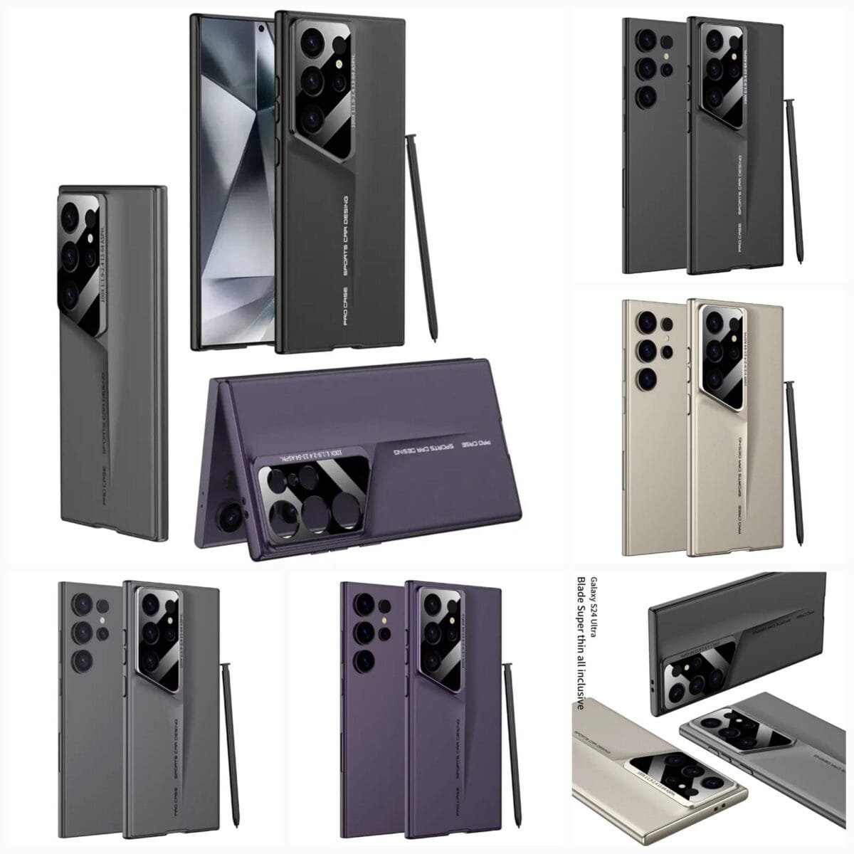 Blade Ultra Thin Case Cutting Edge Hard Pc For S23 S24 Ultra 4 Colours Gallery 2