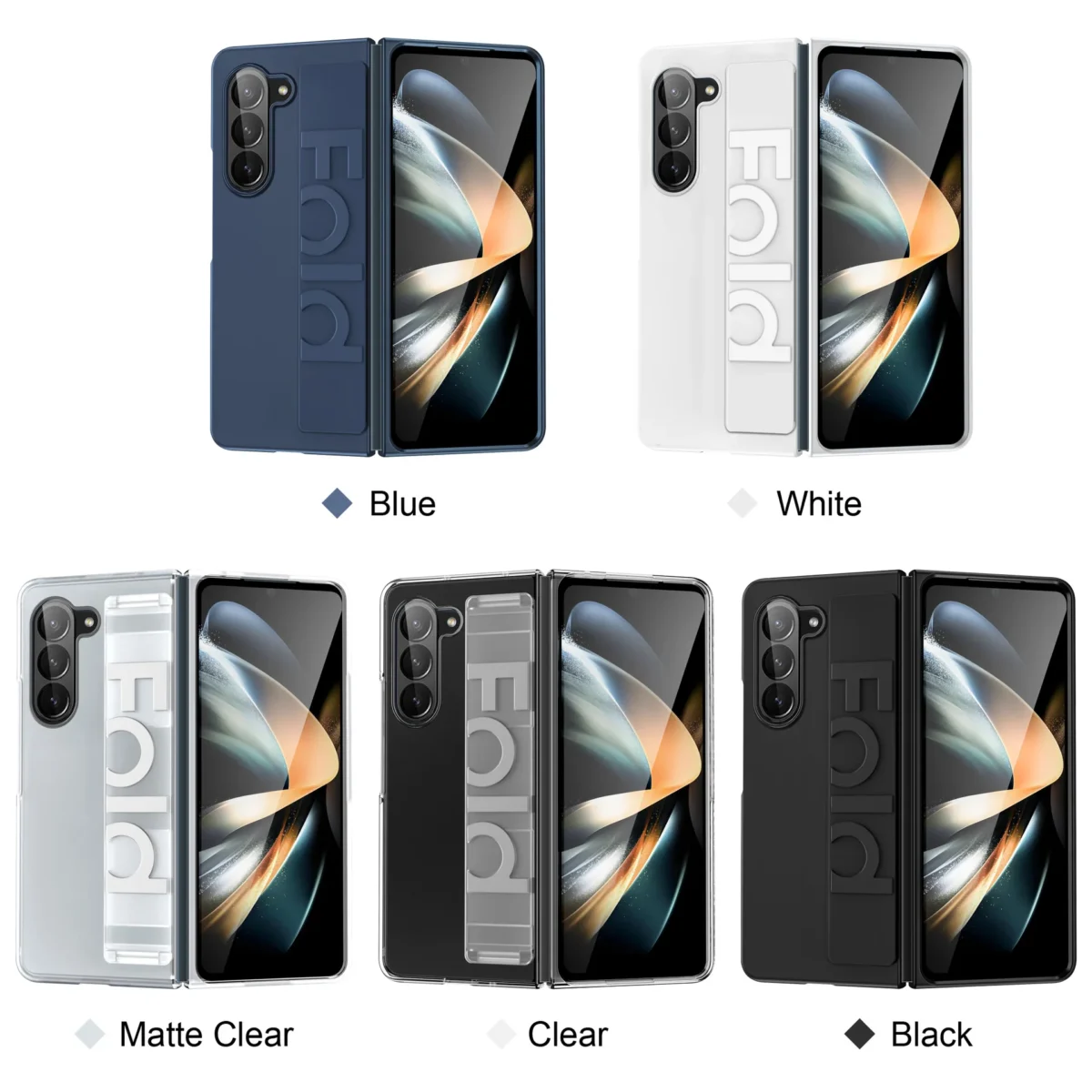 Elastic Wrist Strap Cover For Samsung Galaxy Z Fold 5 Gallery 2