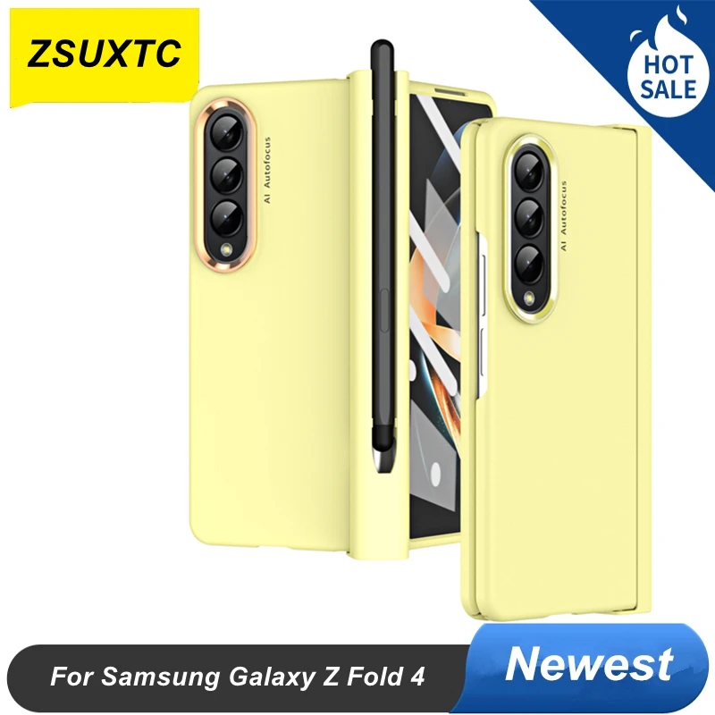 Folding Screen For Samsung Galaxy Z Fold 4 Phone Case Touch Pen Full Protection Shockproof Cover For Samsung Z Fold 4 Fold4 5g Featured