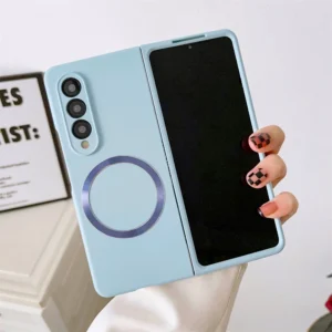 For Magsafe Magnetic Phone Case For Samsung Galaxy Z Fold 4 3 Fold4 Fold3 5g Folding Shockproof Hard Plastic Back Cover Featured