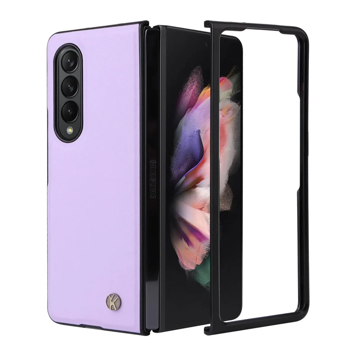 For Samsung Galaxy Z Fold 4 3 Fold4 Fold3 5g Pu Leather Cover Ultra Slim Hard Pc Shockproof Business Style Phone Case Gallery 2