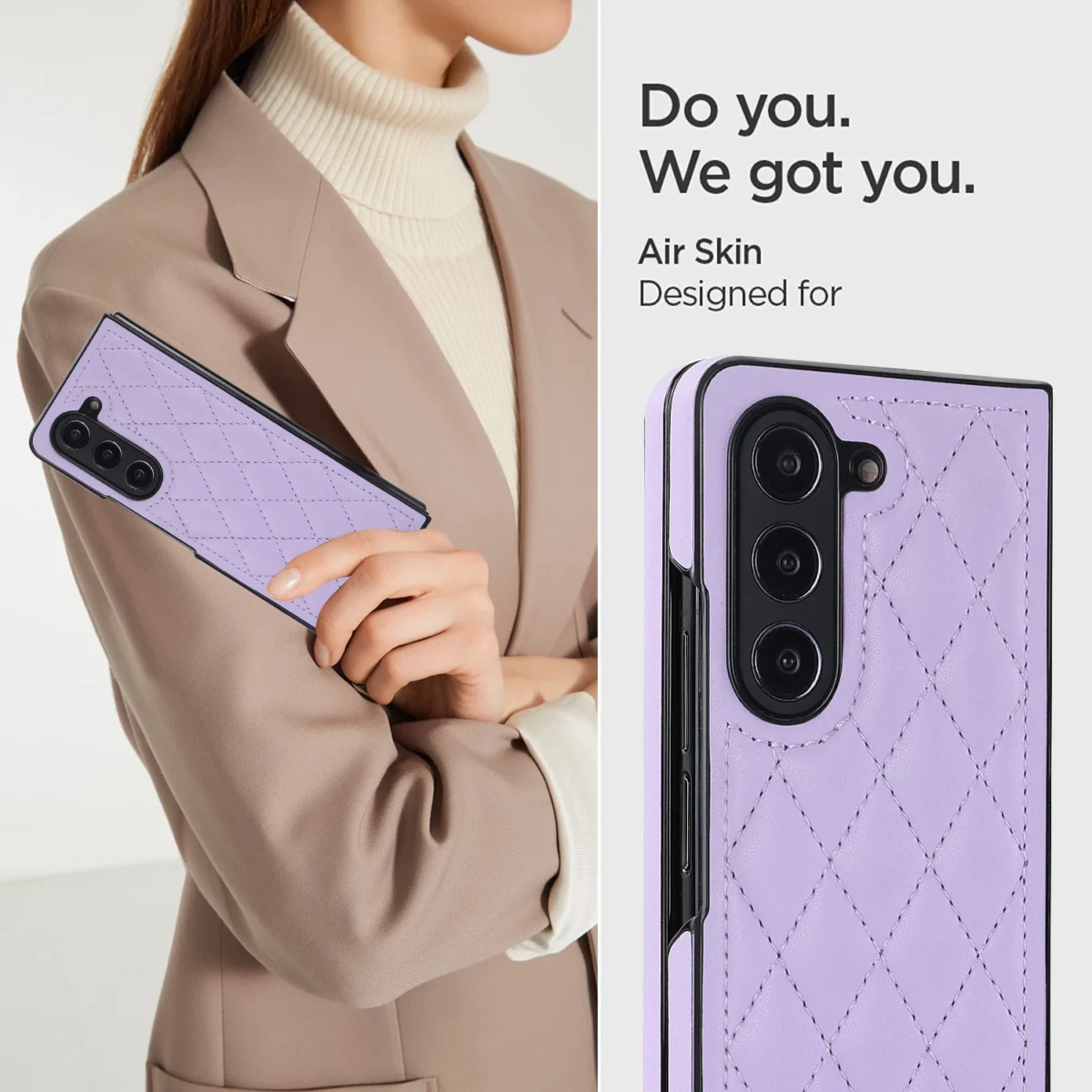 For Samsung Galaxy Z Fold 5 4 3 5g Case Luxury Premium Pu Leather Folding Anti Drop Protector Shockproof Hard Back Plastic Cover Gallery 3