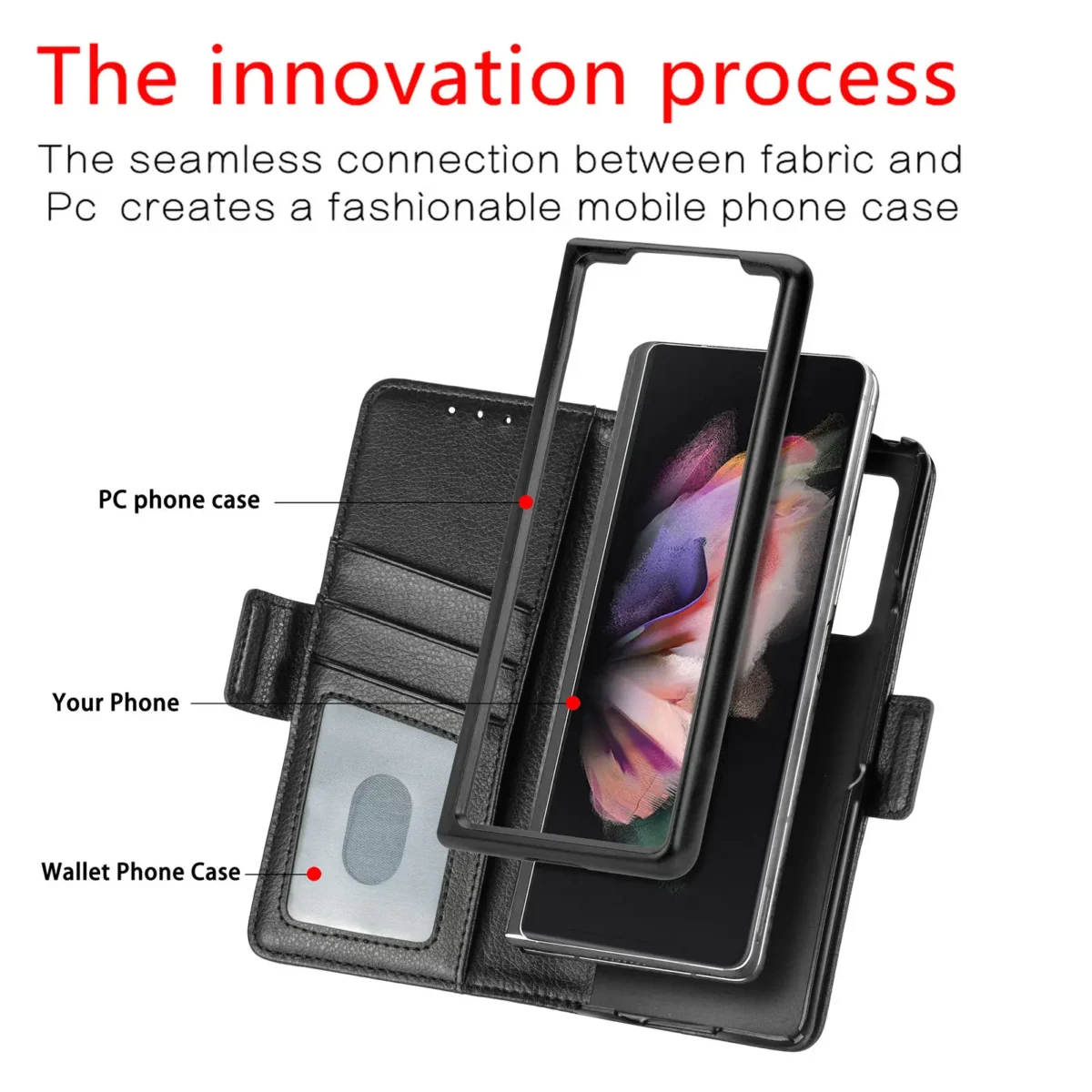 Magnetic Flip Phone Case For Samsung Galaxy Z Fold 5 4 3 Fold Phone Cover Shockproof Phone Cover With Pen Holderexclude Pen Gallery 5