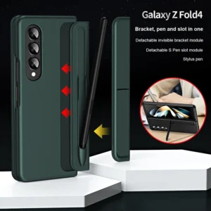 Movable Module Design Bracket Pen Slot Protective Case With S Pen Slot Phone Case For Samsung Galaxy Z Fold3 Fold4 Featured