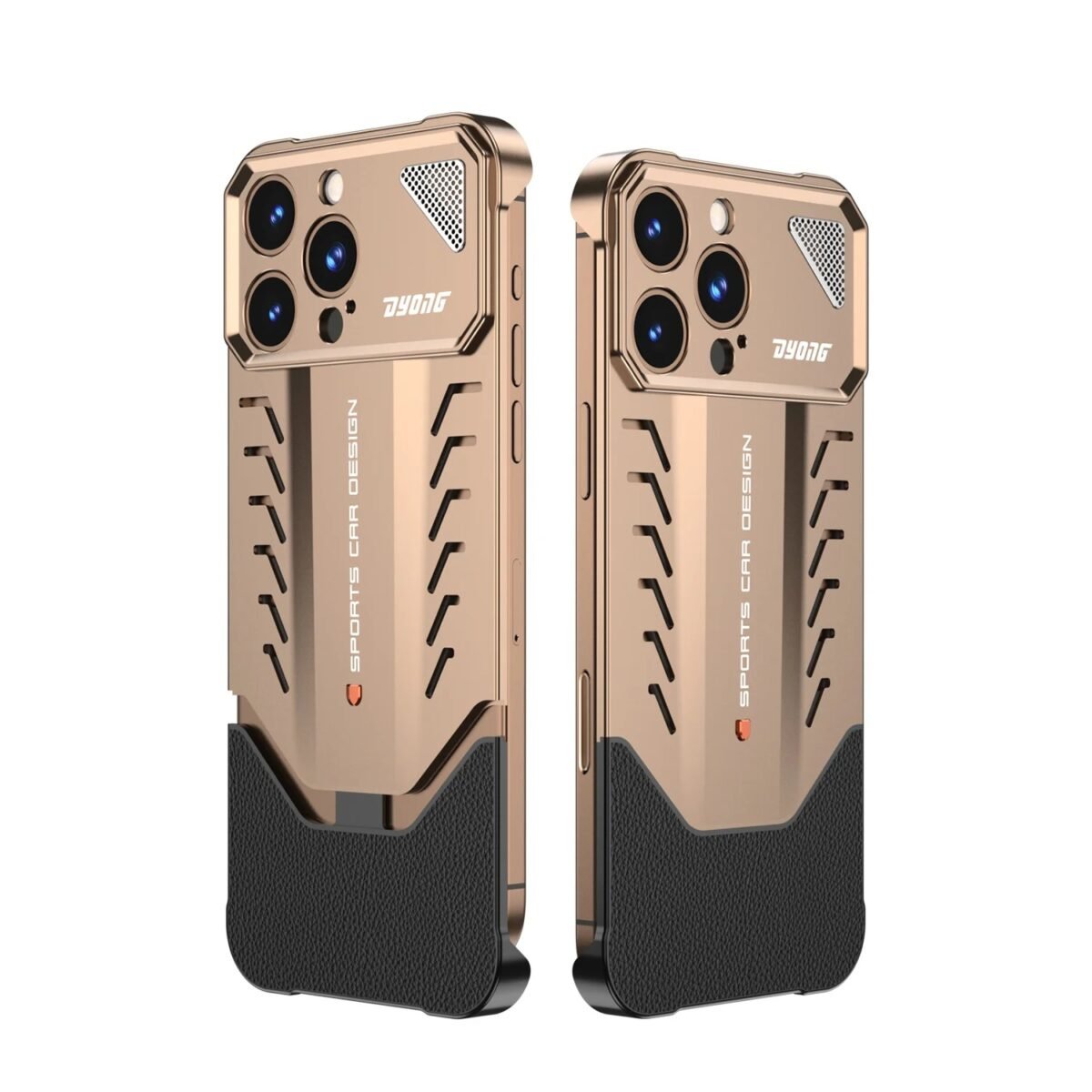 Premium Dual Metal Case For Iphone 14 15 16 Pro Max Heat Dissipation Shockproof Gallery 14