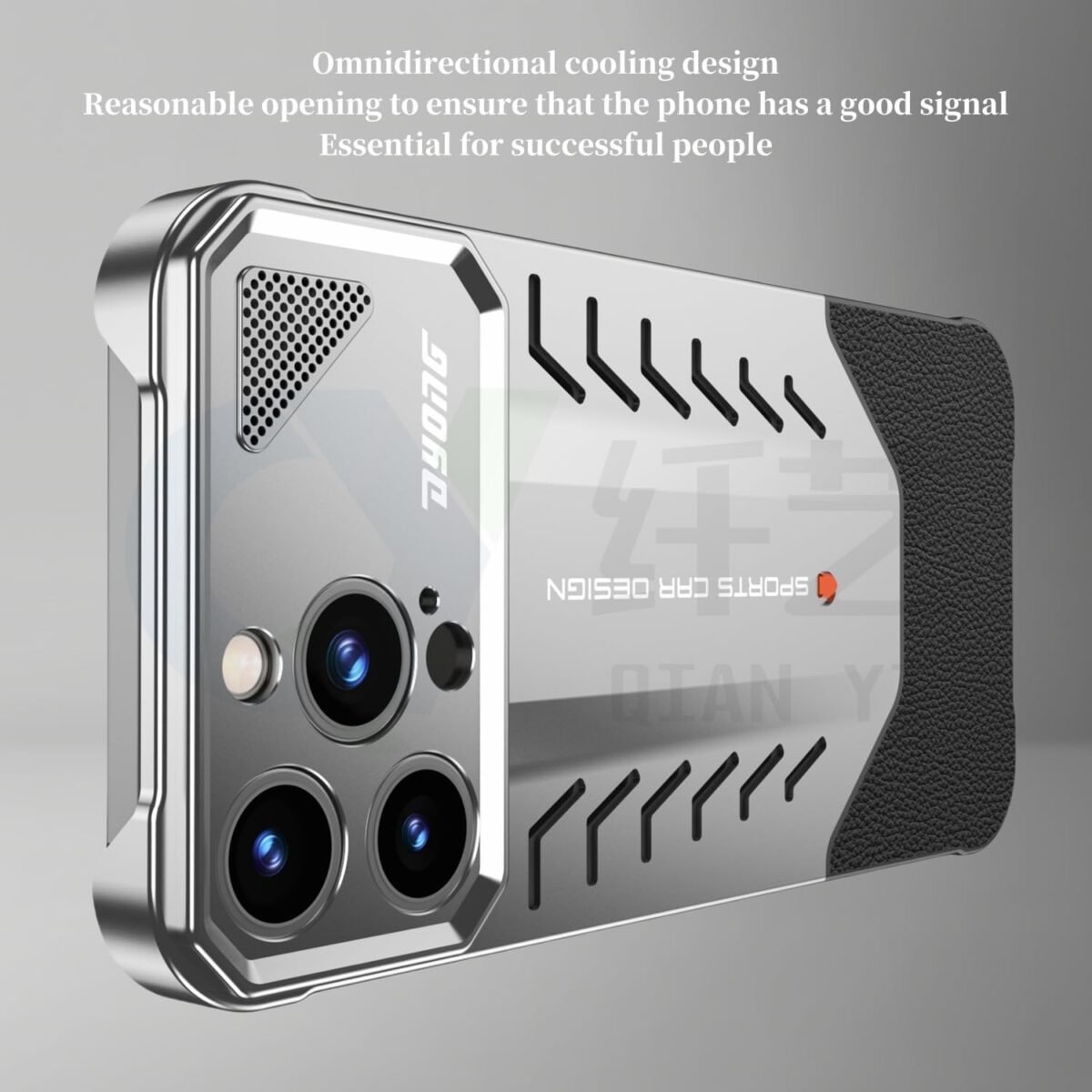 Premium Dual Metal Case For Iphone 14 15 16 Pro Max Heat Dissipation Shockproof Gallery 2