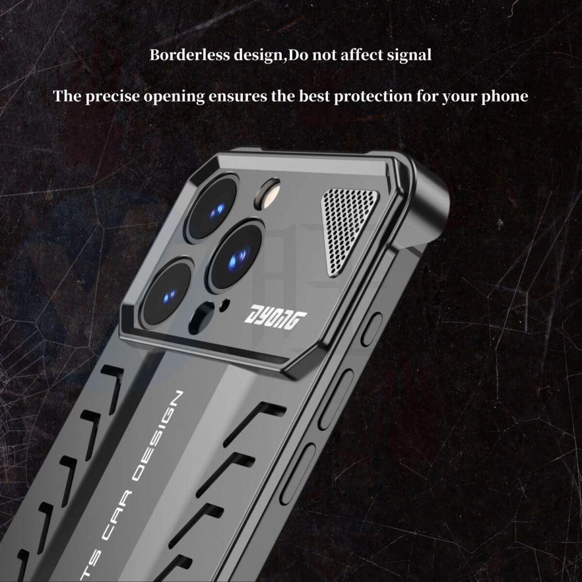 Premium Dual Metal Case For Iphone 14 15 16 Pro Max Heat Dissipation Shockproof Gallery 7
