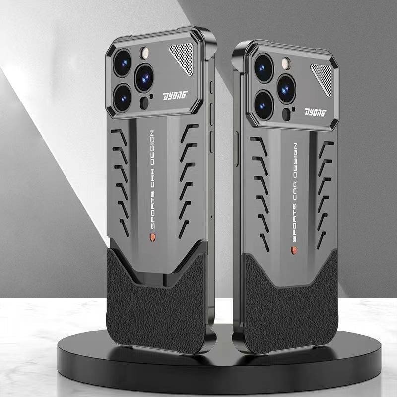 Premium Dual Metal Case For Iphone 14 15 16 Pro Max Heat Dissipation Shockproof Inline 2