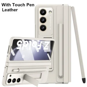 Screen Protector Tempered Film Kickstand Folding Magnetic Cover With Touch Pen Leather Case For Samsung Galaxy Z Fold5 Fold4 Fold3 Featured