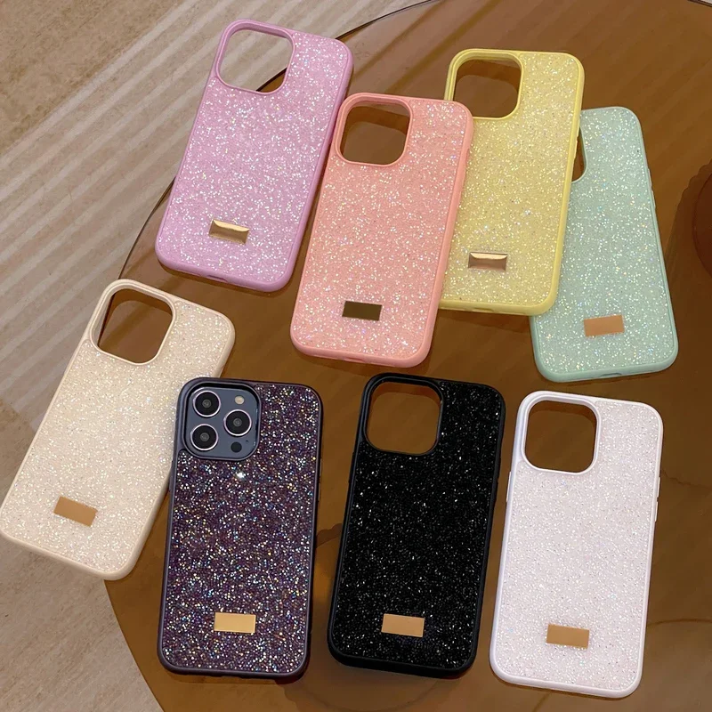 Glitter Crystal Flash Shockproof Case For iPhone15 iPhone14 iPhone13 Pro Max