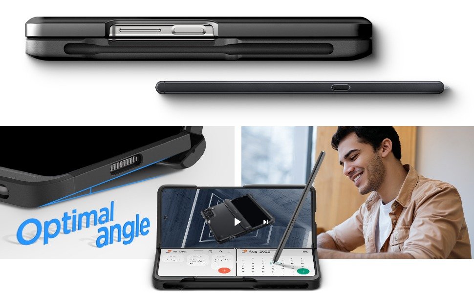 Beast Slim Armor Pro Pen Edition Case with Hinge Protection Samsung Galaxy Z Fold 6 Fold 5 Fold 4 Fold6 Fold5 Fold4 (For Elite Ones - With Pen)