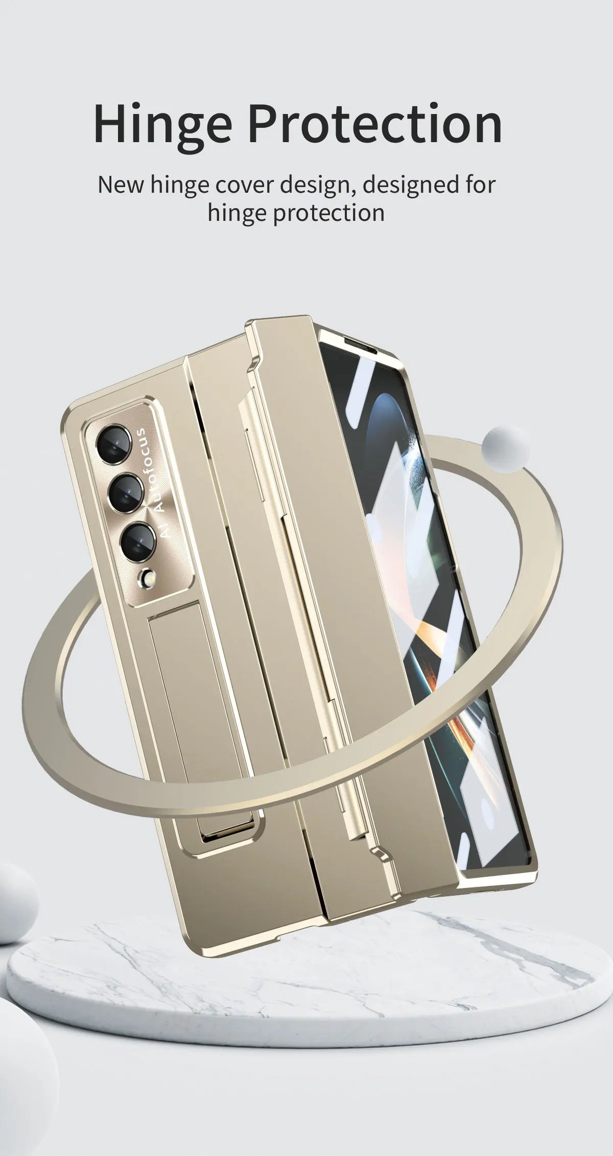 Ultra Guard Armor Case with Pen Slot & Kickstand for Samsung Galaxy Z Fold 6 Fold 5 Fold 4 - With/Without Pen