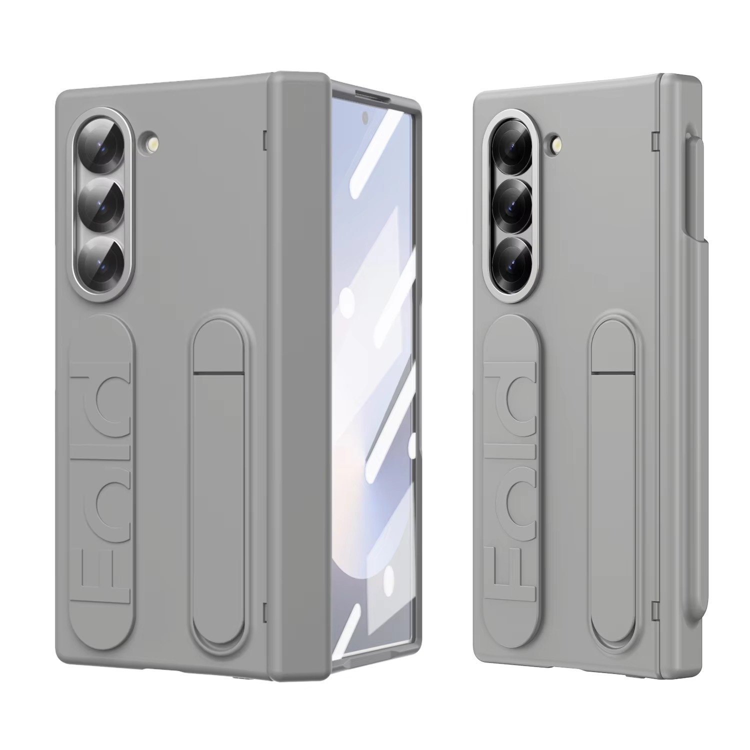 Ultra Slim Pen Shield Case for Galaxy Z Fold 7 Fold 6 Fold 5 Fold 4 – Stand, Pen Slot, Hinge Protection