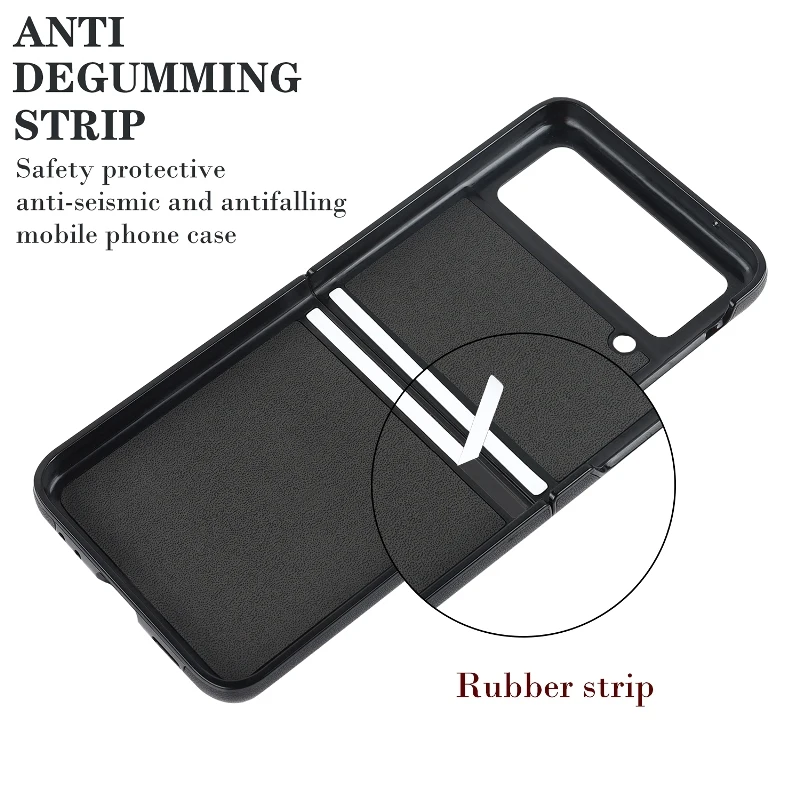 Soft Leather Flip Case Phone Cover For Samsung Galaxy Z Flip 5 4 3 Protection Solid Color Folding Phone Case Christmas Gift