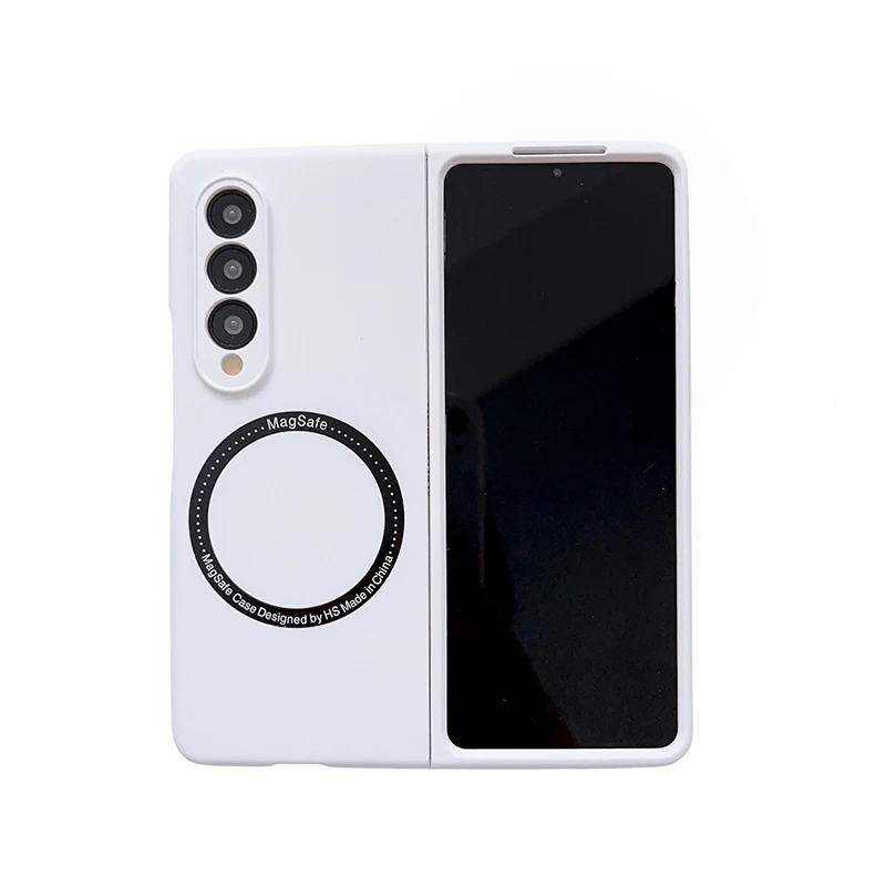 Macaron Skin Sensing Magnetic Suction Hard Mobile Phone Case Cover For Samsung Galaxy Z Fold 4 Fold 3 Fold4 Fold3