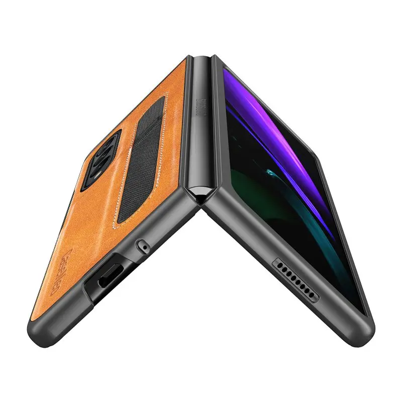 Flip Phone Case For Samsung Galaxy Z Fold 5 4 3 Fold Phone Cover Shockproof Anti-Drop Phone Cover With Pen Holder(Exclude Pen) | Gaffar India
