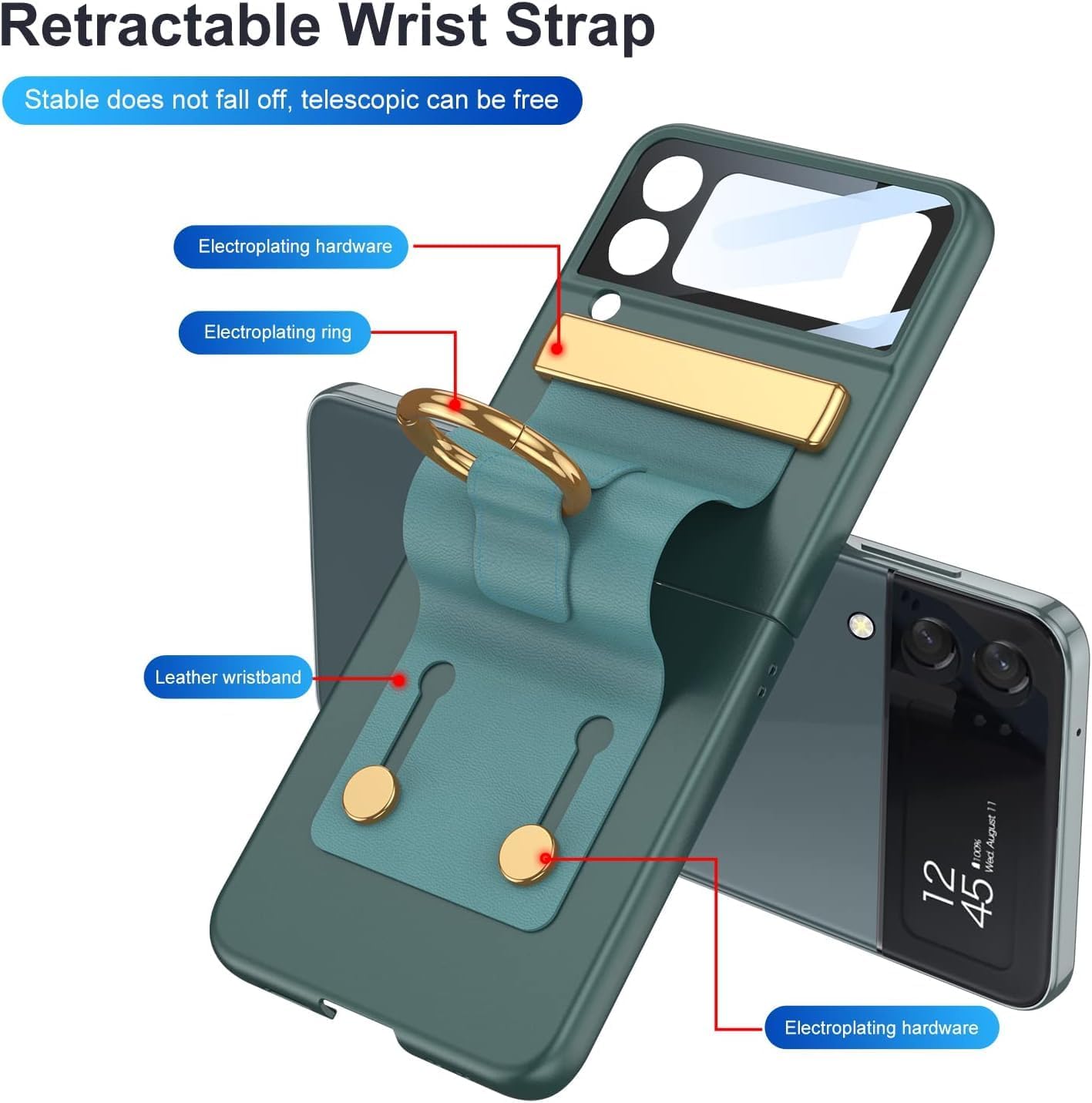 flipkit ultra hybrid premium leatherpolycarbonatemetal