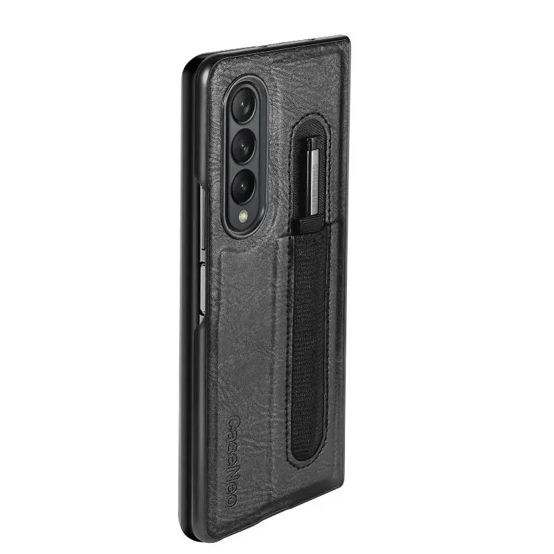 Flip Phone Case For Samsung Galaxy Z Fold 5 4 3 Fold Phone Cover Shockproof Anti-Drop Phone Cover With Pen Holder(Exclude Pen) | Gaffar India