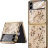 9H Glass Back Case For Samsung Galaxy Z Flip 4 | Ultra Thin Full Body Protection Folding Hard Back Cover