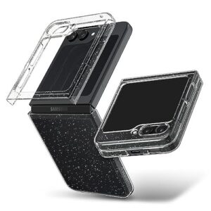 Air Skin Glitter For Samsung Galaxy Z Flip 5 Case, Transparent Galaxy Z Flip 5 Back Cover - Crystal Quartz