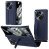 Back Cover Case for OnePlus Open Shockproof Protective Dual Function Wristband Stand Case for Men & Boys(Blue)