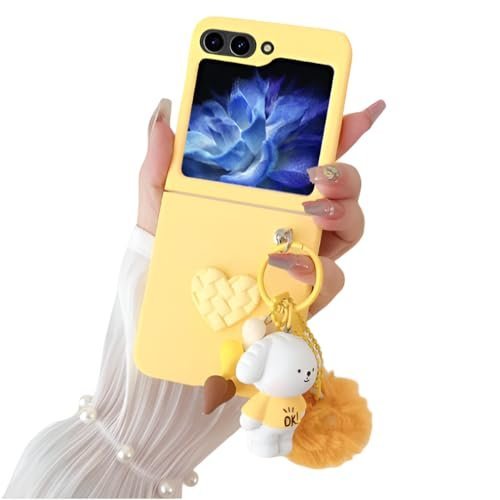 Back Cover Case For Samsung Galaxy Z Flip6 Scratch Resistant Anti-Slip Tpu Shockproof Protective Durable Adorable Creature Cartoon Heart Case