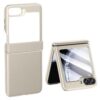 Back Cover Case For Samsung Galaxy Z Flip6 Shockproof Protective Urban Classic Grip Leather Case For Men & Boys