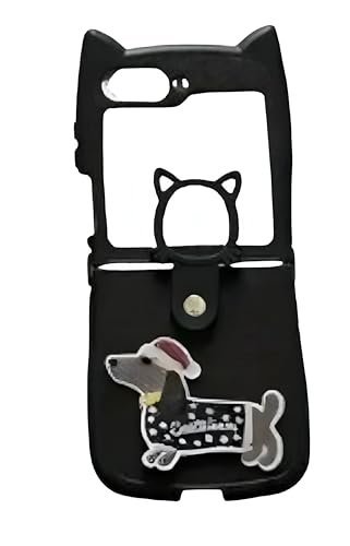 Back Cover Case For Samsung Galaxy Z Flip6 Soft Flexible Tpu, Shockproof Protective Meowtic Case For Girls & Women