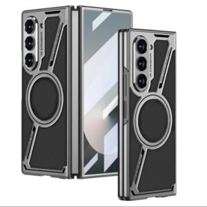 Back Cover Case For Samsung Galaxy Z Fold5 Shockproof Protective Fortress Elite Pro Metal Case For Men & Boys