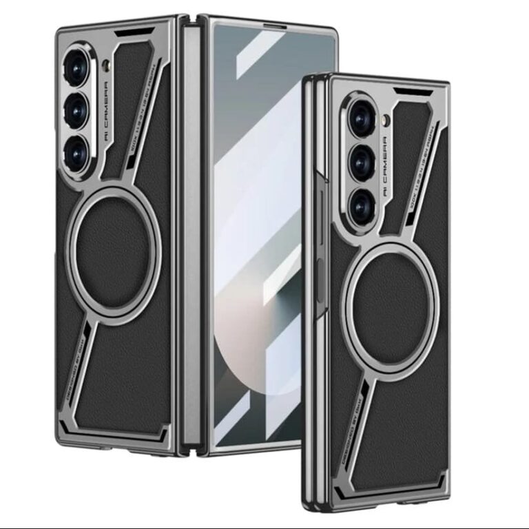 Back Cover Case For Samsung Galaxy Z Fold6 Shockproof Protective Fortress Elite Pro Metal Case For Men & Boys