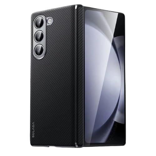 Back Cover Case For Samsung Galaxy Z Fold5 Shockproof Protective Luxury Carbon Fiber Magnetic Case For Men & Boys
