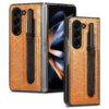 Back Cover For Samsung Galaxy Z Fold5 / Fold 5 Premium Leather Lightweight Slim Fit Cases With Pen Slot