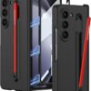 Contrast Magnetic Hinge Case For Samsung Galaxy Z Fold 5 | Inbuilt S-Pen Holder Stand Hybrid Back Cover