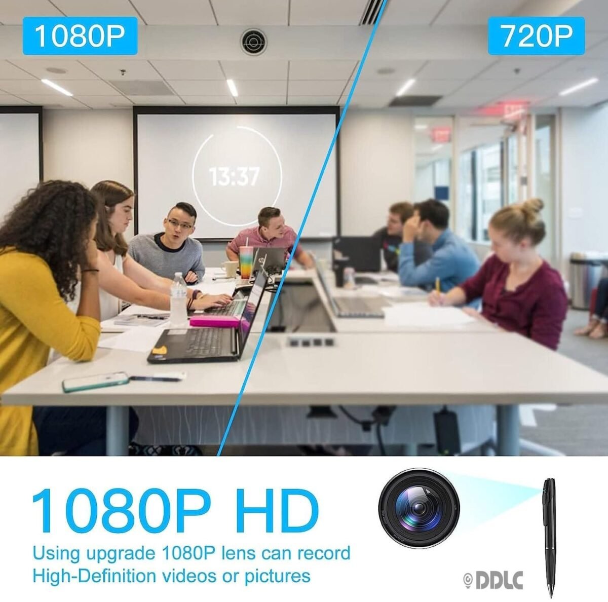 Ddlc 1080P Full Hd Pen Camera 100 Minutes Pen Battery Life Pocket Security Indoor Outdoor Body Camera With Video Audio Recording Secret Pen Recorder With Free Otg Cable - Image 8