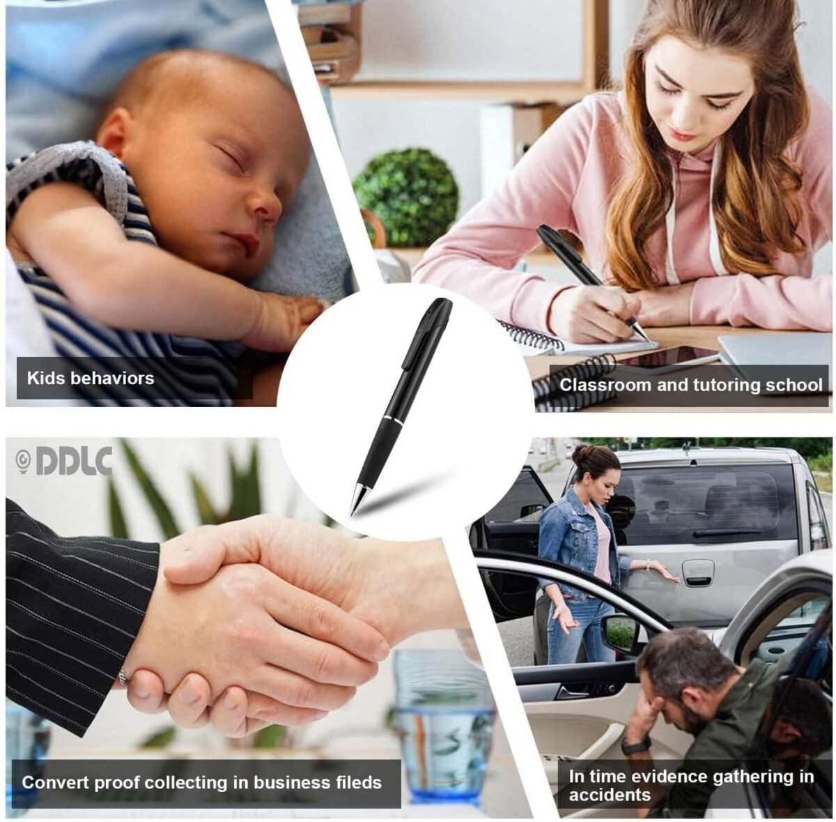 Ddlc 1080P Full Hd Pen Camera 100 Minutes Pen Battery Life Pocket Security Indoor Outdoor Body Camera With Video Audio Recording Secret Pen Recorder With Free Otg Cable - Image 9