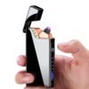 Drumstone 𝟏𝟓 𝐘𝐄𝐀𝐑𝐒 𝐖𝐀𝐑𝐑𝐀𝐍𝐓𝐘 Led Touch Double Arc Electric Lighter, Plasma, Flameless, Windproof Lighter With Battery Display, USB Rechargeable, 𝐖𝐢𝐧𝐝𝐩𝐫𝐨𝐨𝐟 & 𝐅𝐥𝐚𝐦𝐞𝐥𝐞𝐬𝐬