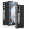 Flex Armor Ultra Hybrid Luxury Leather Case/Cover For Samsung Galaxy Z Fold 6 Case/Cover – With Kickstand. Includes Free Tempered Glass Screen Protector Comfortable Grip, Scratch Resistant