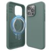 Gaffar India Magnetic Silicone Case Compatible with iPhone 15 Pro Max Case 6.7 Inch Compatible with All MagSafe Accessories - Built-in Magnets, Soft Grip Silicone, Shockproof [Midnight Green]
