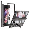 GOUHGKH Case for Samsung Galaxy Z Fold 4 5G, Clear Z Fold 4 Case with Magnetic Hinge Protection Case, Build-in S Pen Holder and Camera Protection (Black)