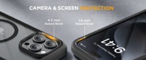 360° Full-Body Protection Case for iPhone 15 / 16 Pro Max – Built-in Screen Guard + Camera Protector | MagSafe Compatible