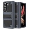 Jeylly for Samsung Galaxy Z Fold 6 Case with Adjustable Kickstand, Hinge Protection, Heavy Duty Shockproof Bumper Full Protective Hard PC Phone Case Cover for Samsung Galaxy Z Fold6 5G, Gray