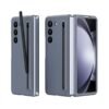 Joy Ultra Slim Premium Case/Cover For Samsung Galaxy Z Fold4, 5 & 6, Built-In Compact S-Pen Holder, Front Glass Protection Case/Cover.